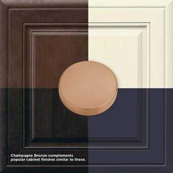 Brainerd Caroline 3-in Center to Center Champagne Bronze Arch Bar Drawer Pulls P24425W-CZ-CP - Cheap Fitting