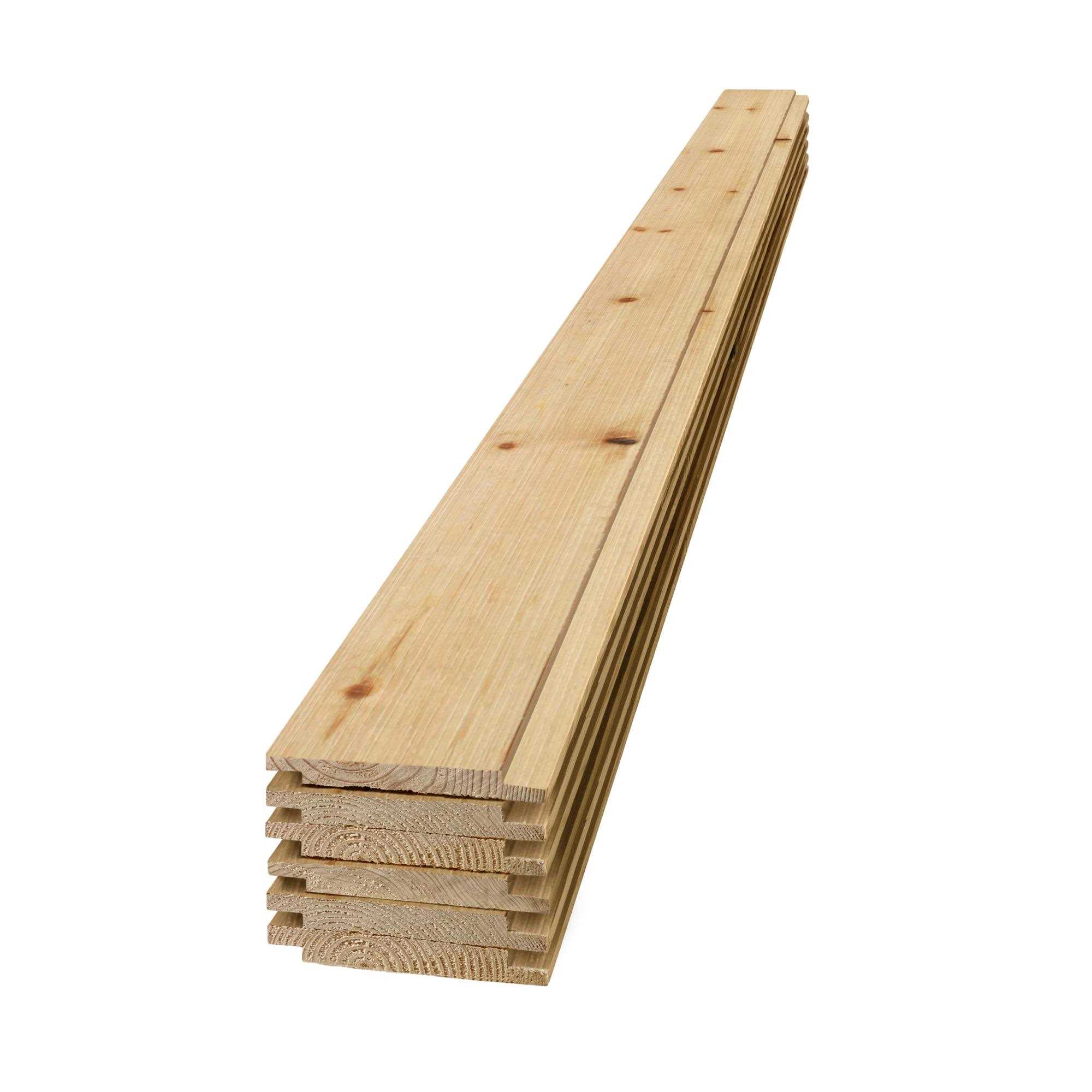 UFP-Edge Rustic Shiplap Boards 6-Pack Natural 1 in. x 6 in. x 6 ft - Cheap Fitting