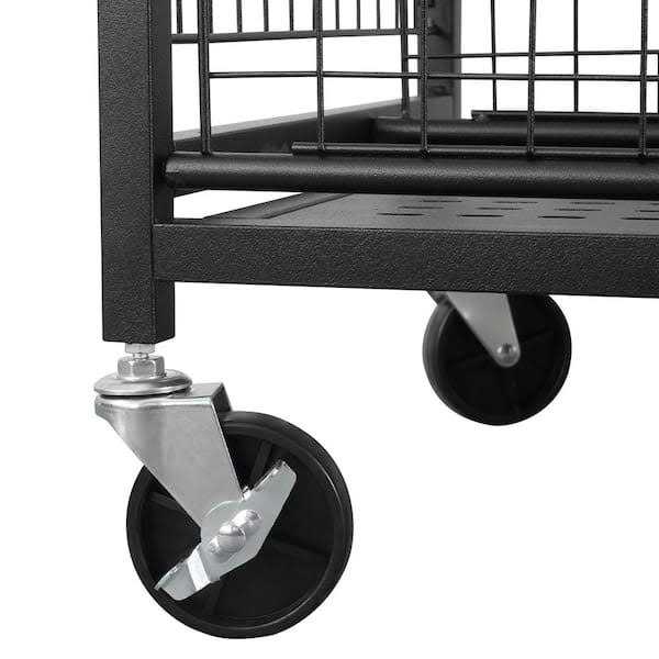 LTMATE 3- Tier Garden Tool Organizer for Garage-Yard Tool Racks with Wheels - Cheap Fitting