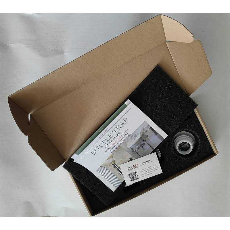 ecoartheating Chrome Bathroom Basin Sink Bottle Trap Waste Pipe 1-1/4 inch Slip Inlet Drain Tube Kit - Cheap Fitting