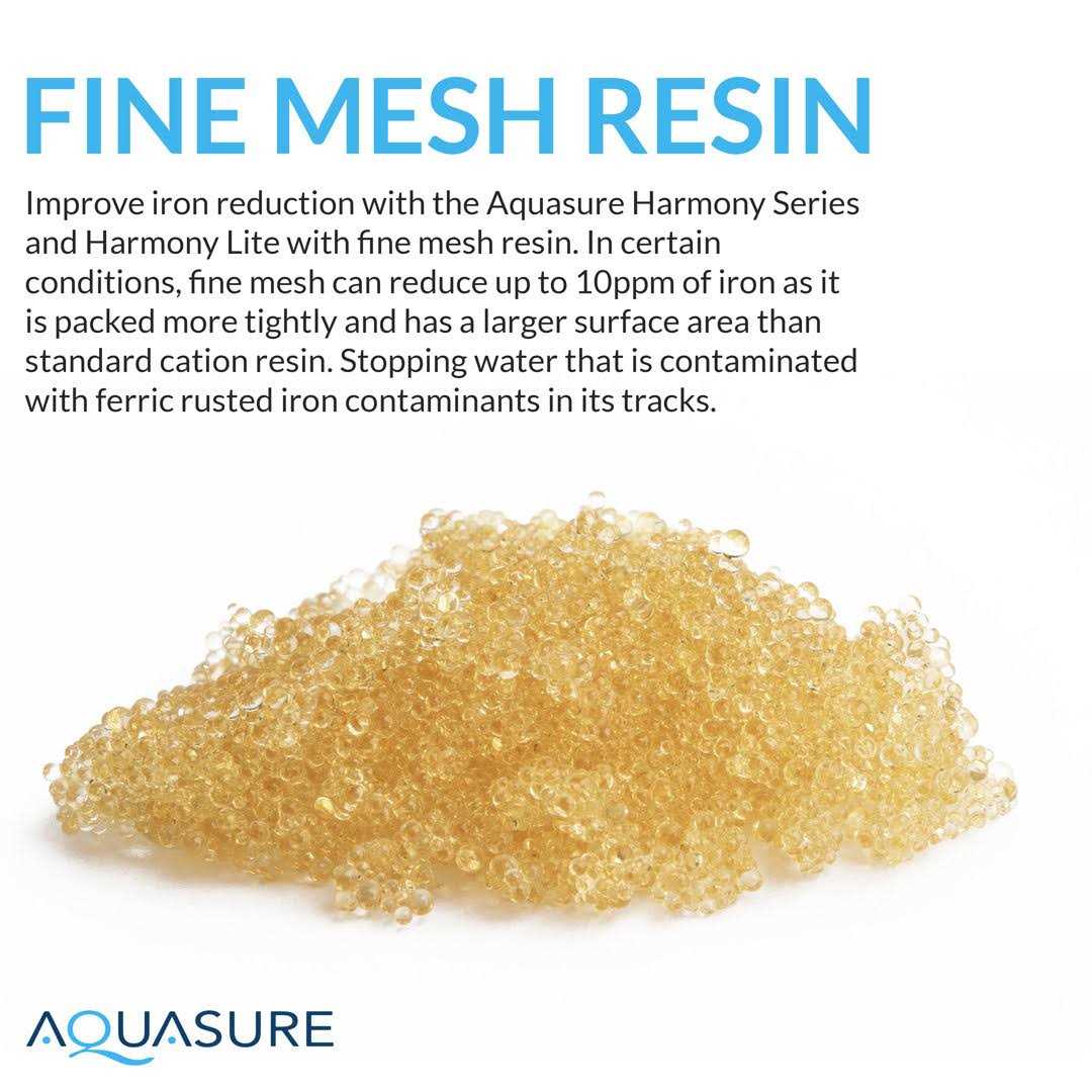 Aquasure Harmony Series 32,000 Grain Water Softener with Fine Mesh Resin for Iron Removal - Cheap Fitting