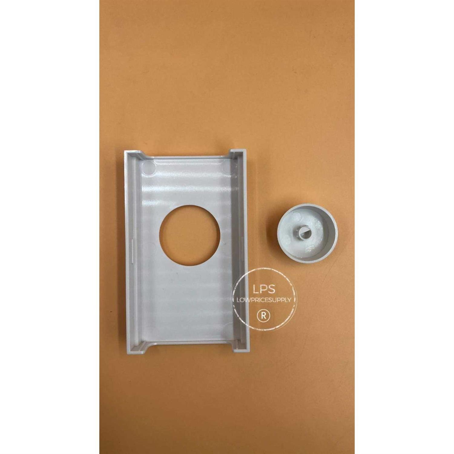 White Single Pole Line Volt Thermostat Cover w/Line Volt Thermostat Knob Set by LOWPRICESUPPLY - Cheap Fitting