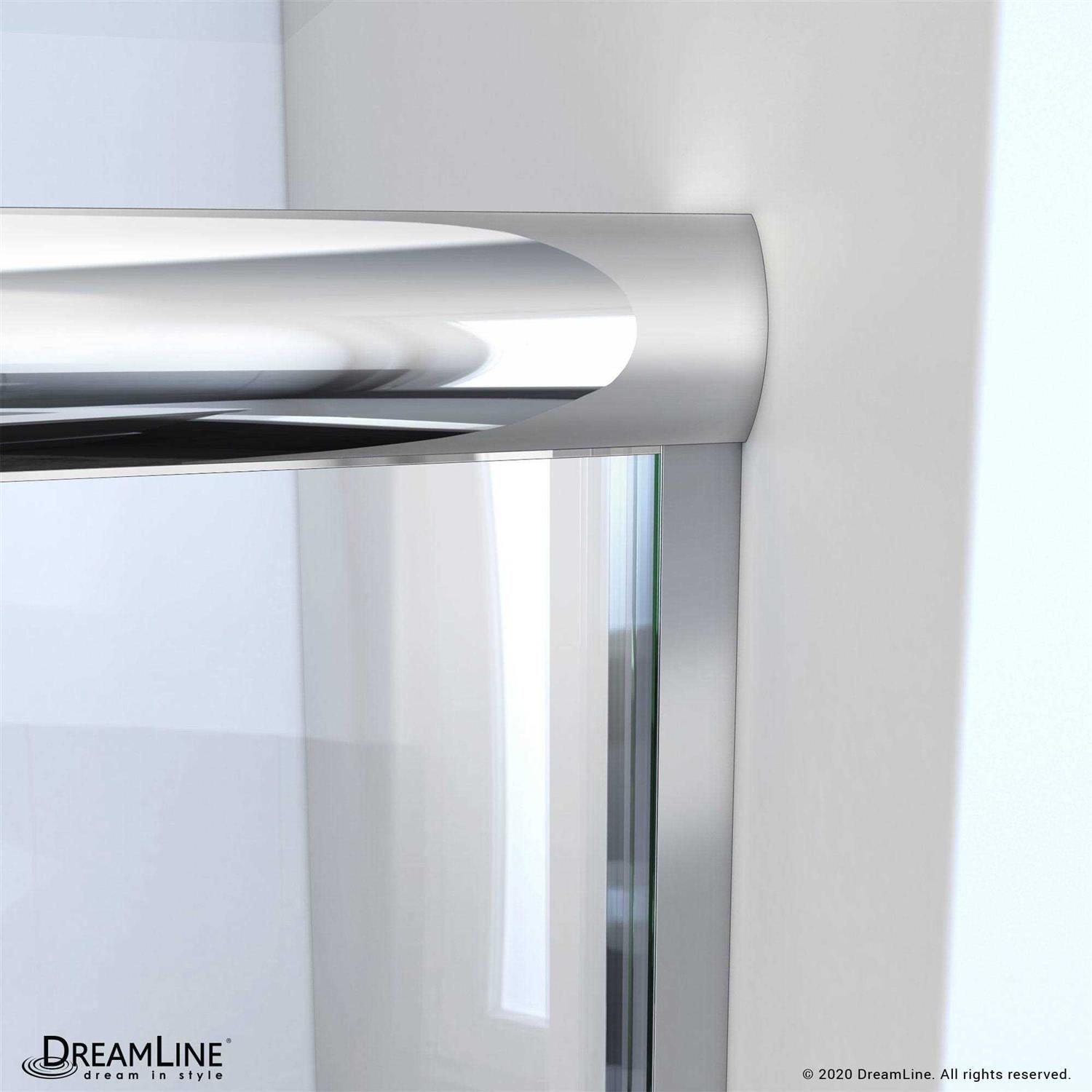 DreamLine Alliance Pro LT Collection 56-60 in. W x 70 3/8 in. H Semi-Frameless Bypass Sliding Shower Door - Cheap Fitting