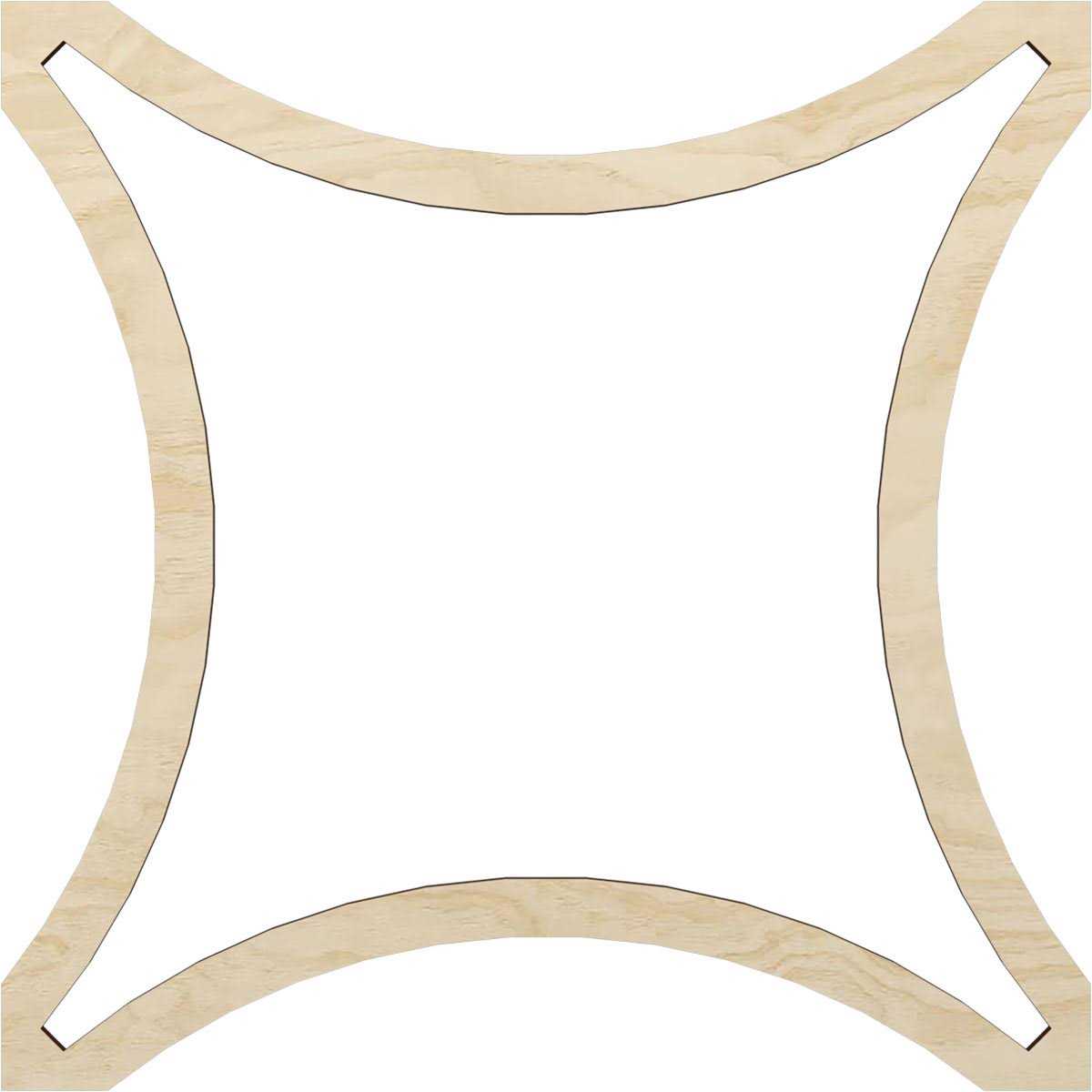 47 1/4W x 47 1/4H x 3/8T King Size Lilley Decorative Fretwork Wood Ceiling Panels - Cheap Fitting