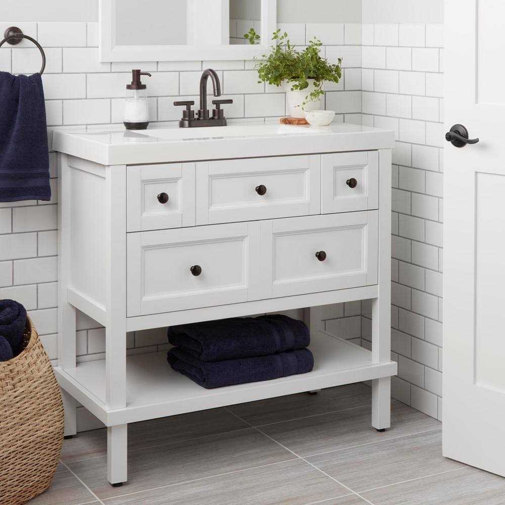 Glacier Bay Dorset 4 in. Centerset 2-Handle High-Arc Bathroom Faucet in bronze hd67730w-6127d - Cheap Fitting