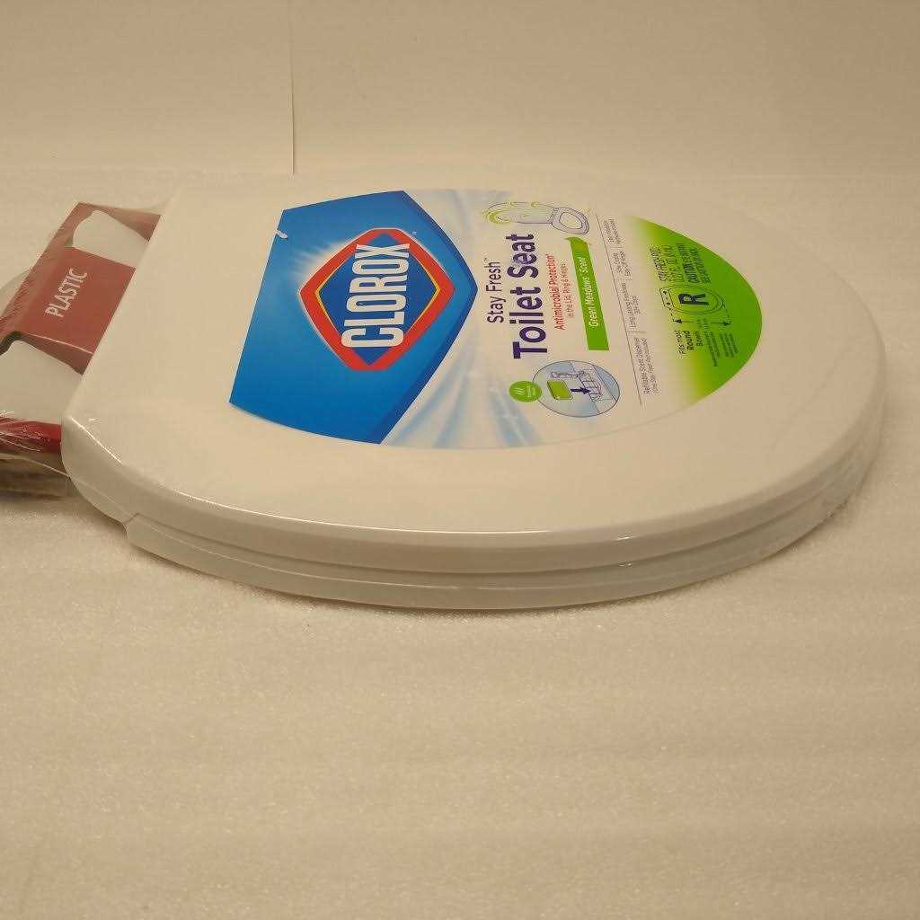 Clorox Antimicrobial Round Stay Fresh Scented Plastic Toilet Seat With Easy-Off Hinges - Cheap Fitting