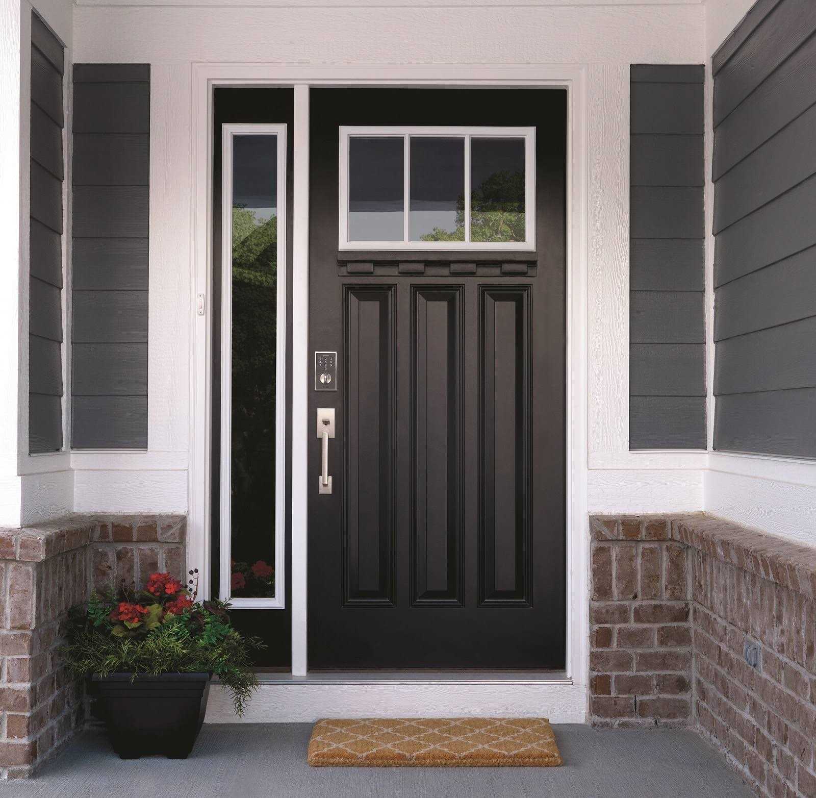 Schlage Century Satin Nickel Handleset 1-3/4 - Cheap Fitting