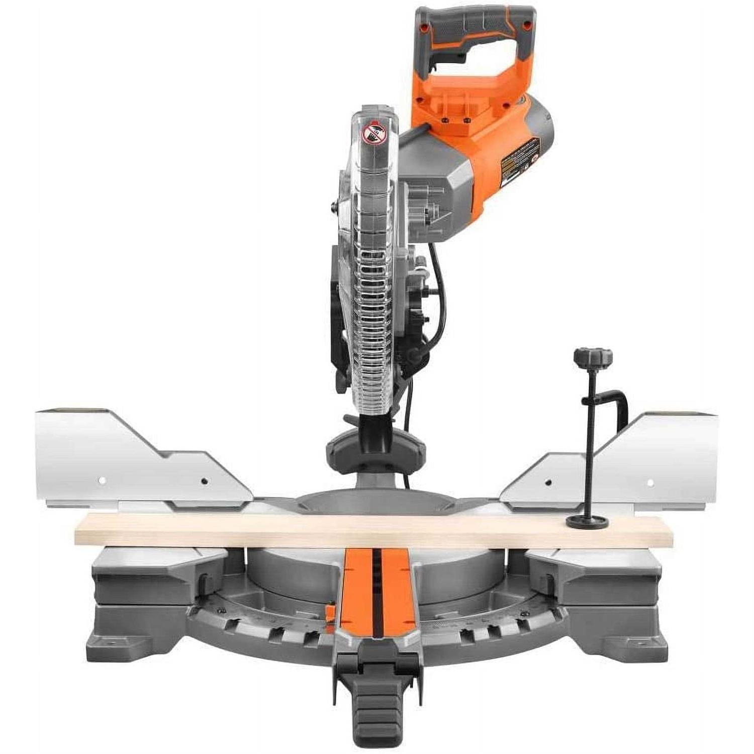 RIDGID R4222 15 Amp Corded 12 in. Dual Bevel Sliding Miter Saw with 70 Deg. Miter Capacity and LED Cut Line Indicator - Cheap Fitting