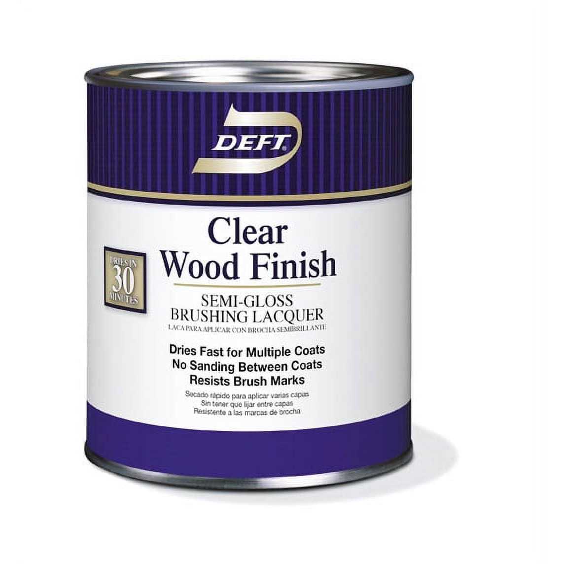 Deft Clear Wood Finish Semi-Gloss Brushing Lacquer - Cheap Fitting