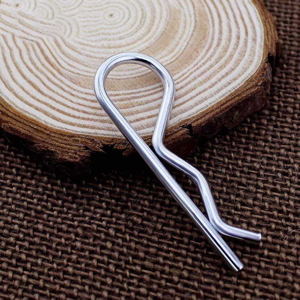 XBDZR 20Pcs R Clips Retaining Cotter Pins Heavy Duty Zinc Plated Cotter Pin Hairpin Assortment Kit for Use On Hitch Pin Lock Systems - Cheap Fitting