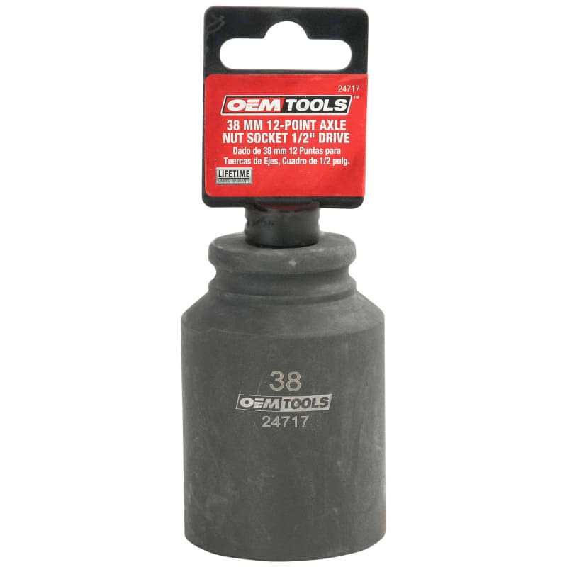 OEMTOOLS 24717 1/2 inch Drive 12 Pt. Axle Nut Socket - Cheap Fitting