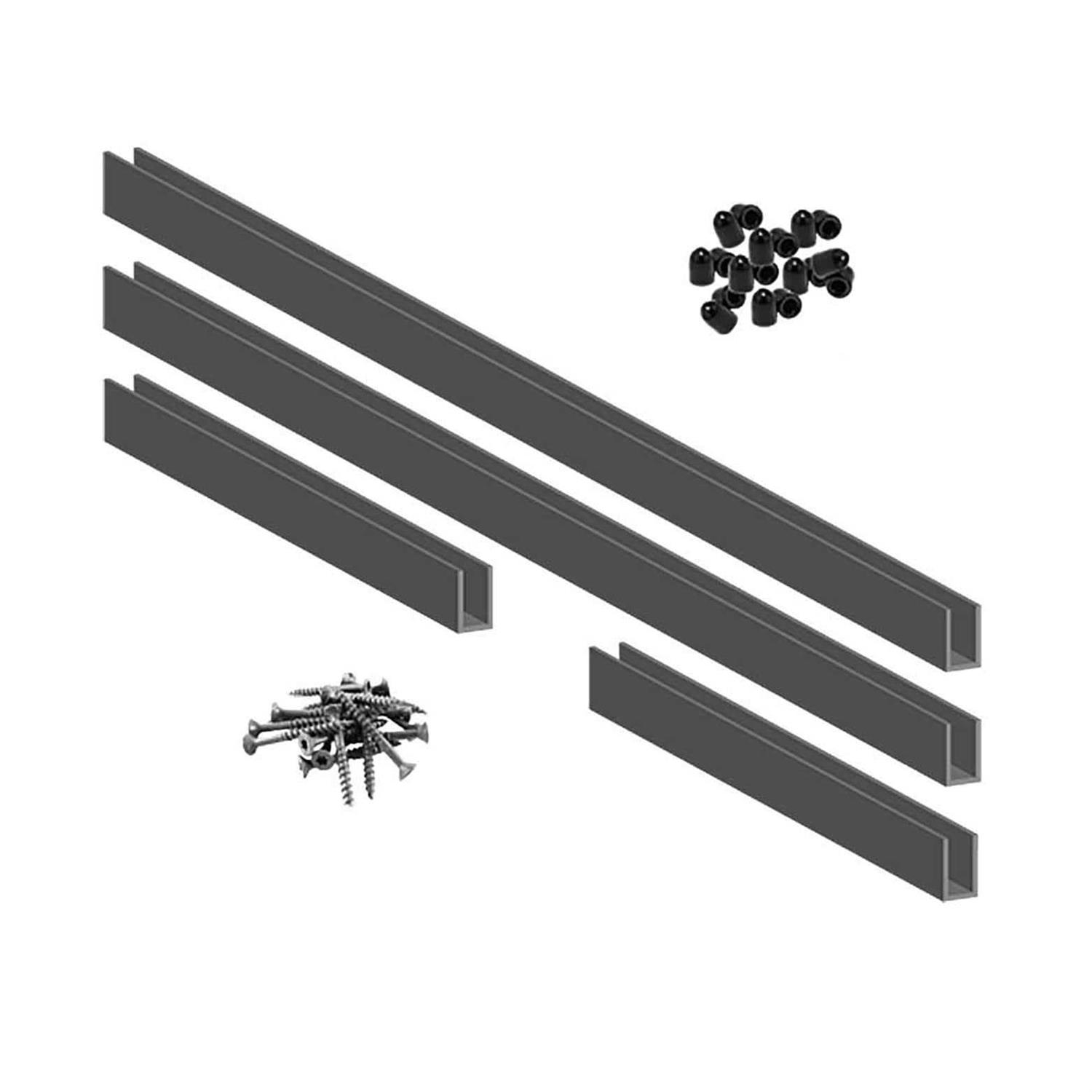 Wild Hog 6 ft. Black Aluminum Track Kit - Cheap Fitting