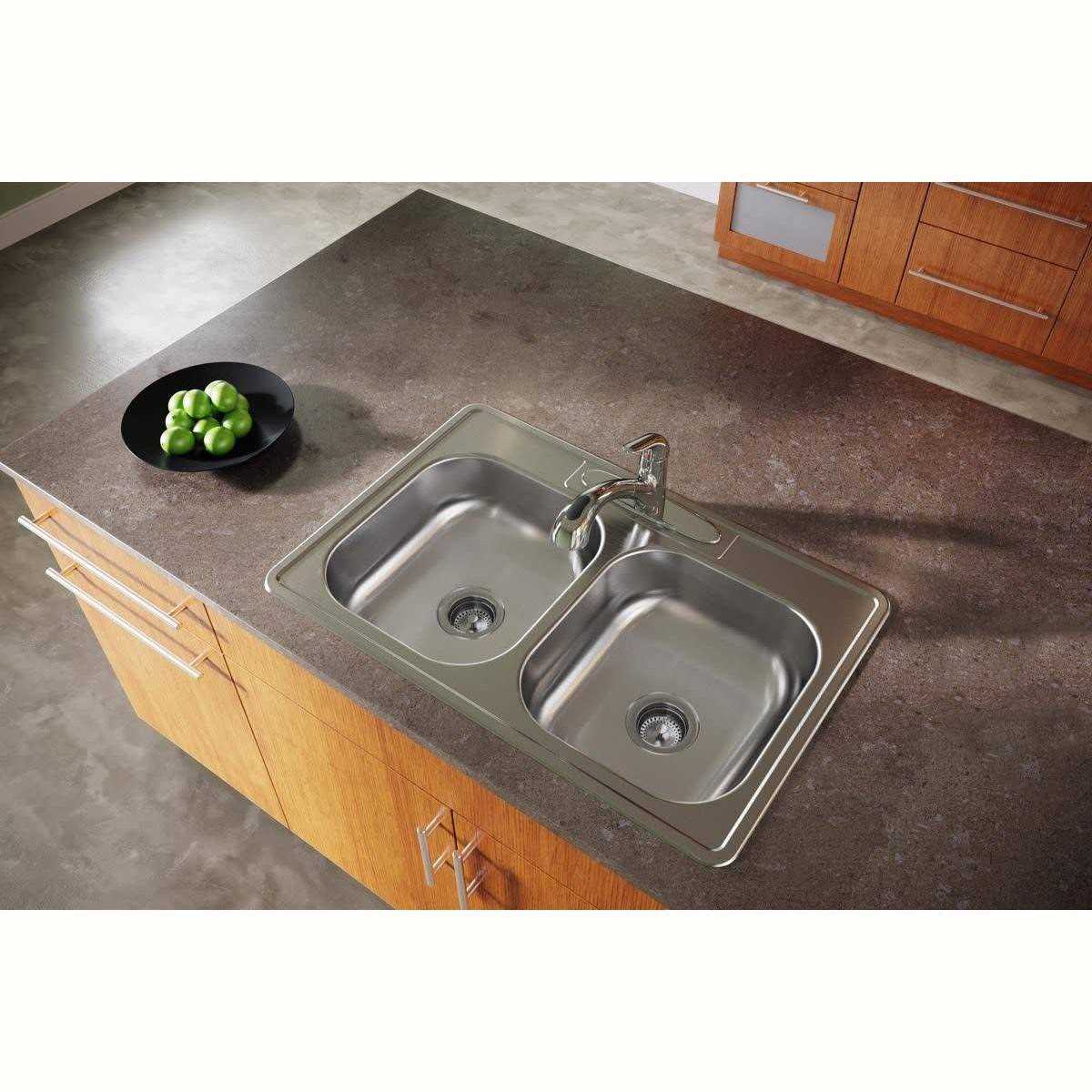 Elkay D233223 Dayton 33 Stainless Steel Kitchen Sink - Cheap Fitting
