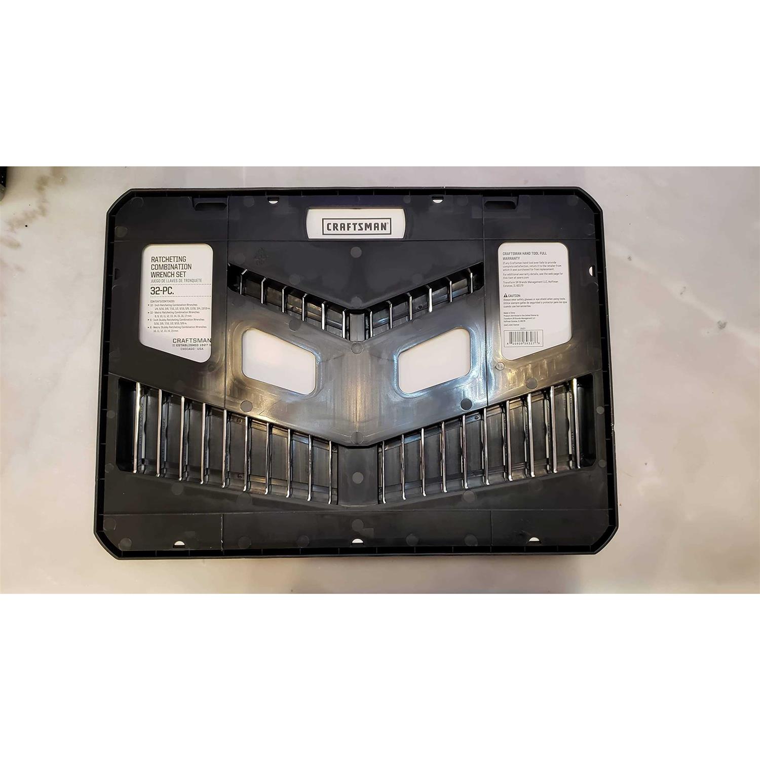 Craftsman 32-Piece Ratcheting Combination Wrench Set - Cheap Fitting