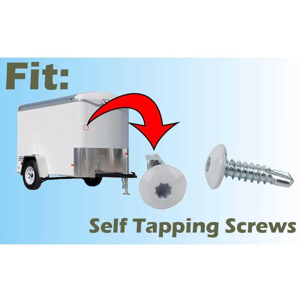 Self Tapping Screws/Self Tapping Sheet Metal Screws for Cargo Trailer Exterior Screws OEM #10 x 3/4 Enclosed Trailer Screws-150 Pack	Self Tapping Screws/Self Tapping Sheet Metal Screws for Cargo Trailer Exterior Screws OEM #10 x 3/4 Enclosed Trailer - Cheap Fitting