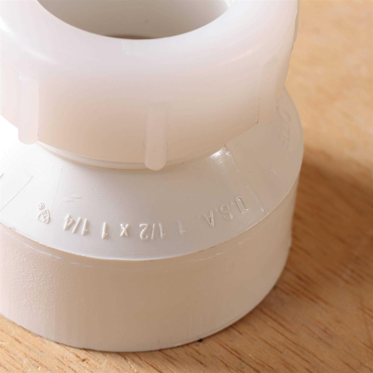 Charlotte Pipe 1-1/2-in x 1-1/4-in PVC DWV Reducing Female Trap Adapter PVC 00104P 0600 - Cheap Fitting