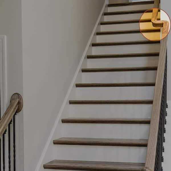 Stair Parts 7047 Unfinished Red Oak Right-Hand 5 in. Centerline S Handrail Fitting - Cheap Fitting