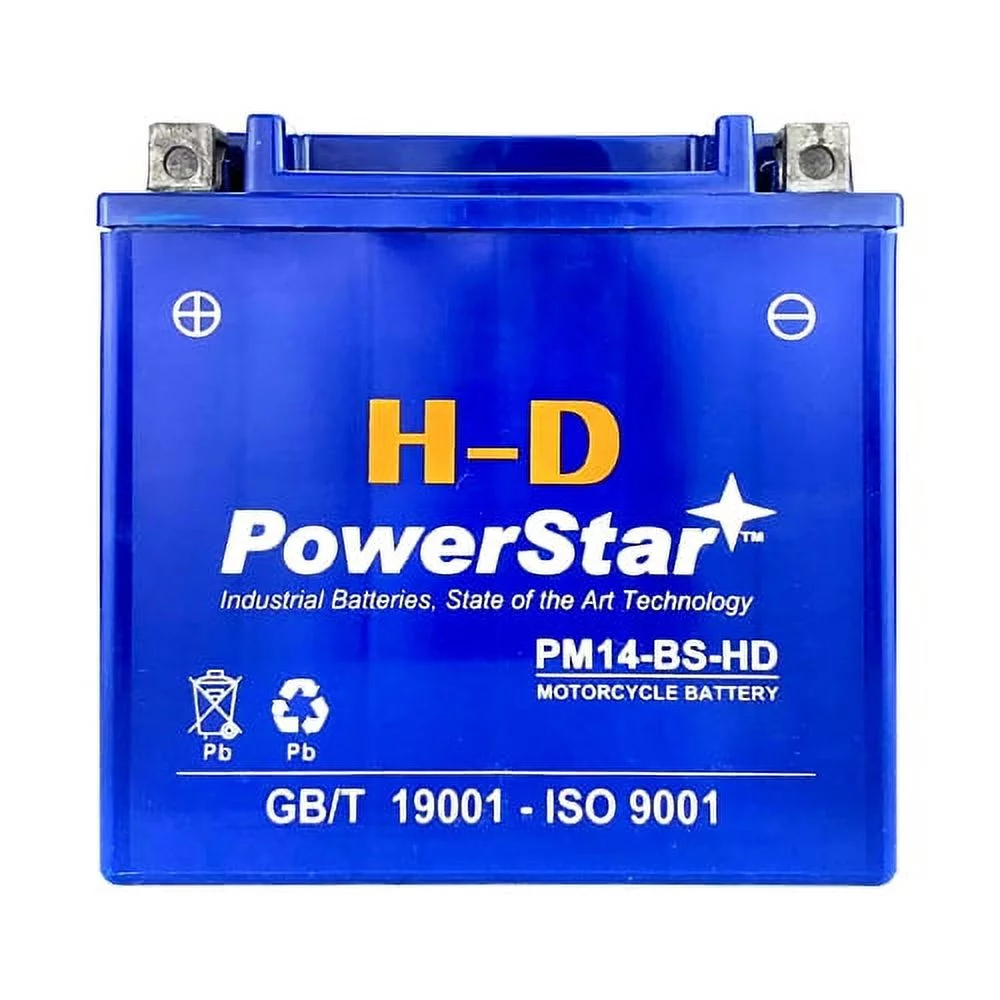 PowerStar 12 Volt 14 Amp Hour Heavy Duty 14-BS Battery for ATVs, UTVs, Motorcycles, Scooters, Snow Mobiles - Cheap Fitting