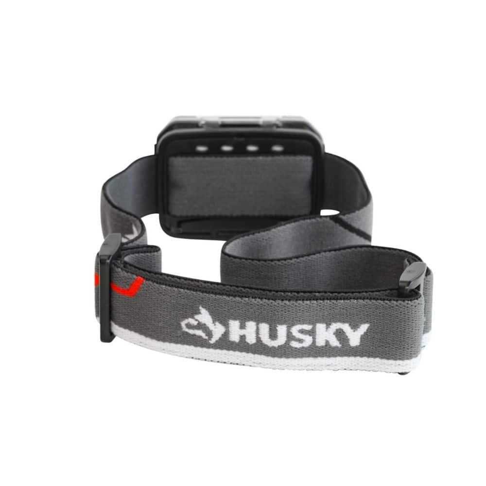 Husky 650 Lumens Dual-Power Broad Range LED Headlamp 7 Modes with USB Port and Rechargeable Battery - Cheap Fitting