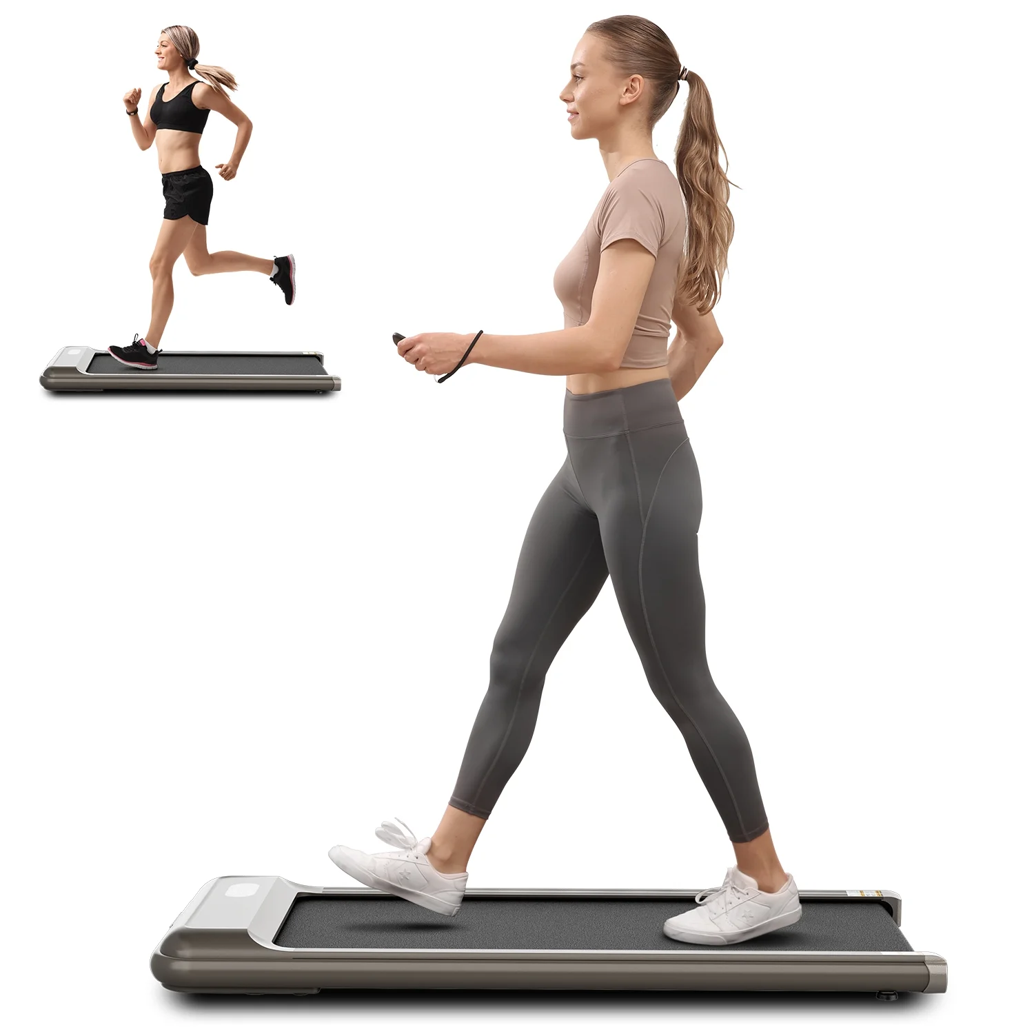 Maxkare Treadmill Walking Pad Under Desk with Remote Control Lightweight 2 in 1 Portable Treadmill 0.5-4 Speed Range for Home Office Workout - Cheap Fitting