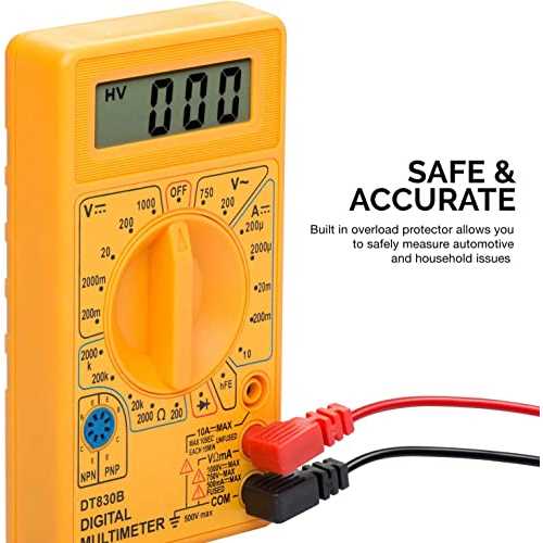 Neiko HILTEX 40508 Digital Multimeter Diode & Transistor Tester AC DC Volt Test Voltmeter - Cheap Fitting