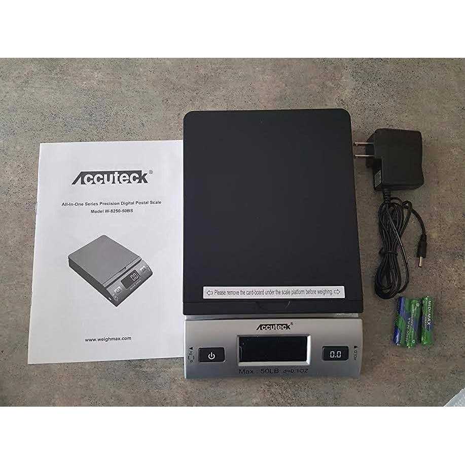 Accuteck All-in-1 Series W-8250-50bs A-pt 50 Digital Shipping Postal Scale with Ac Adapter - Cheap Fitting