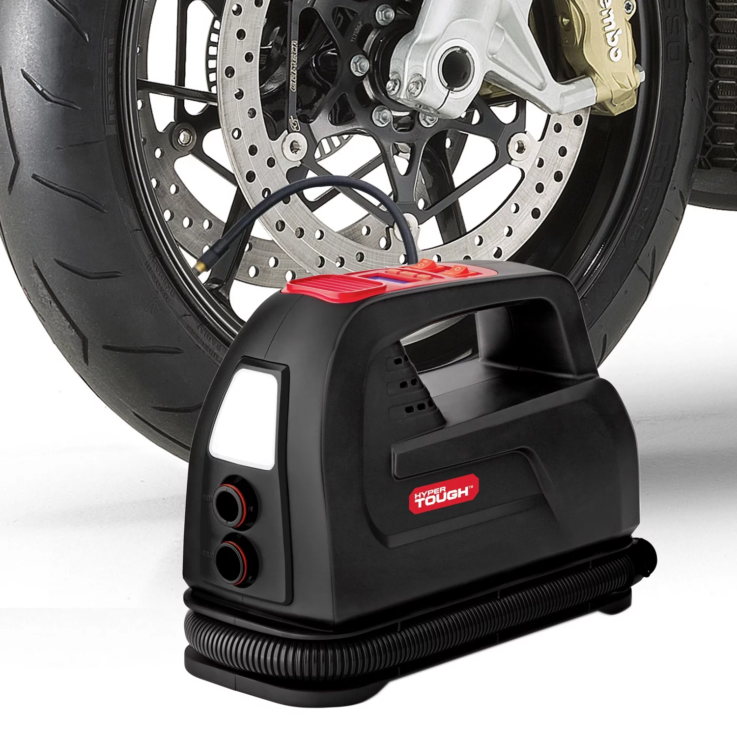 Hyper Tough Multi-Purpose Digital Tire Inflator - Cheap Fitting