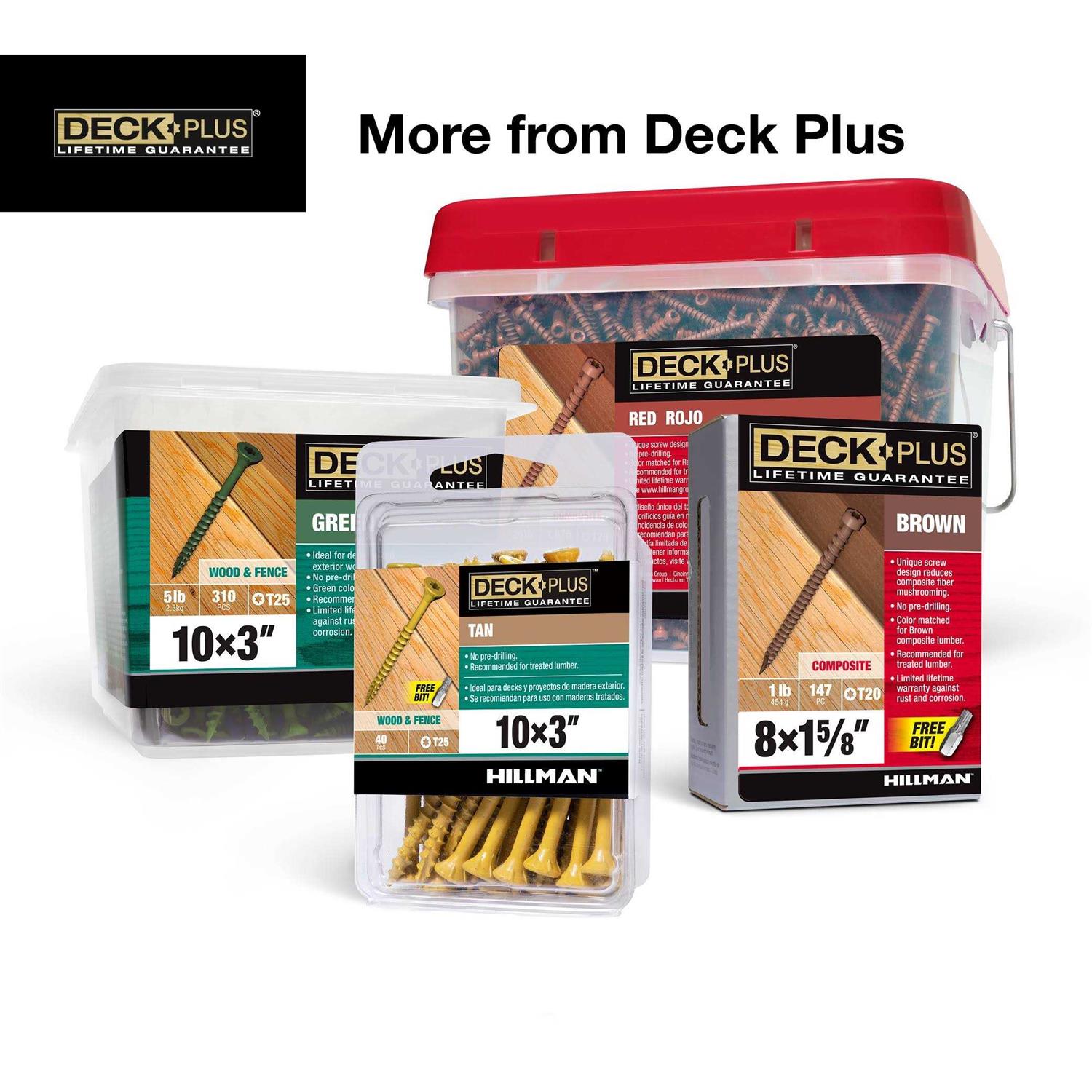 Deck Plus Tan Deck & Fence Screw Assortment - Cheap Fitting
