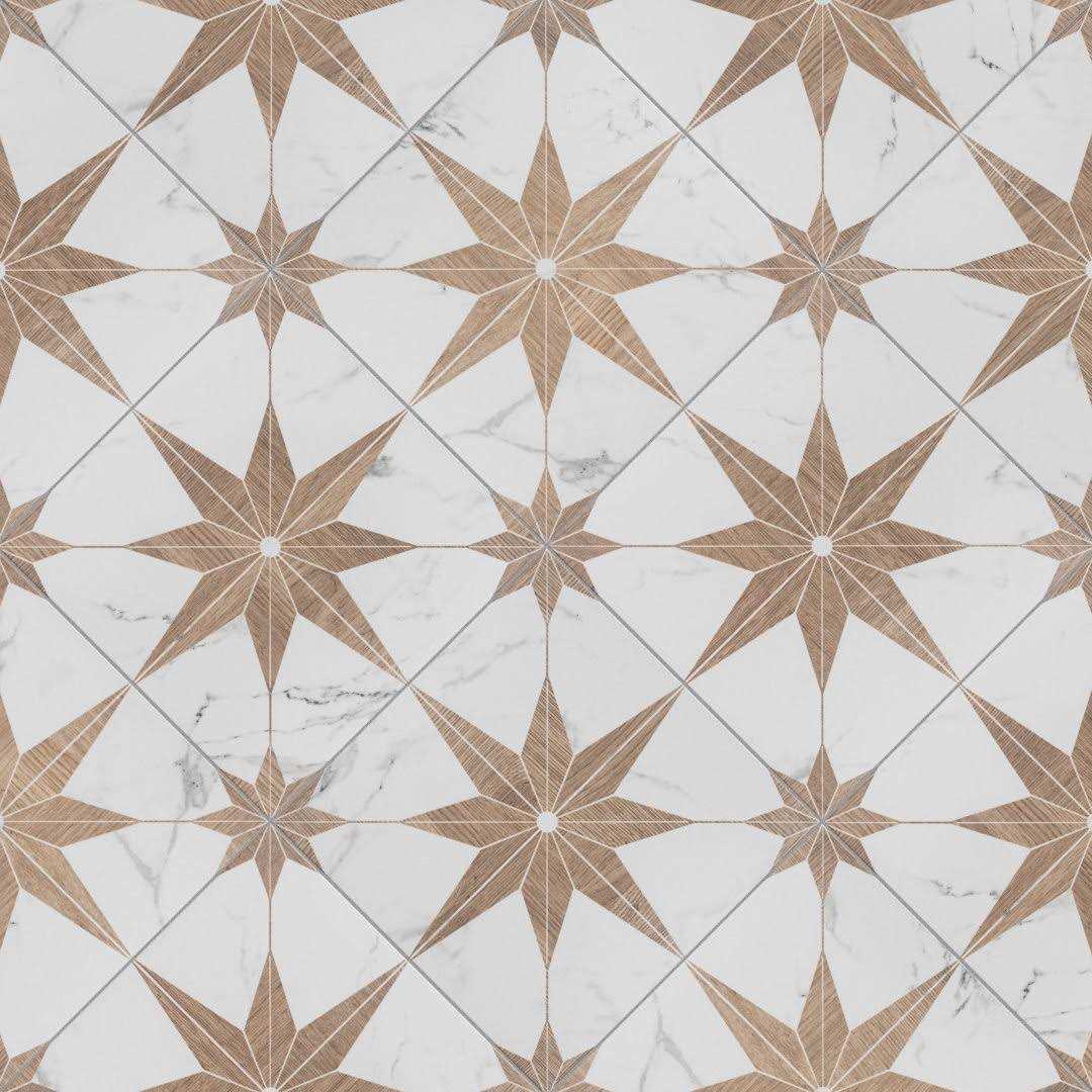 Merola Tile Llama Stella Loire 9-3/4 in. x 9-3/4 in. Porcelain Floor and Wall Tile - Cheap Fitting