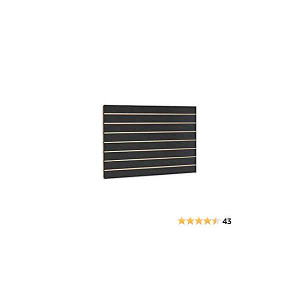 Only Hangers 24 in. H x 48 in. L Black Slatwall Panels - Cheap Fitting