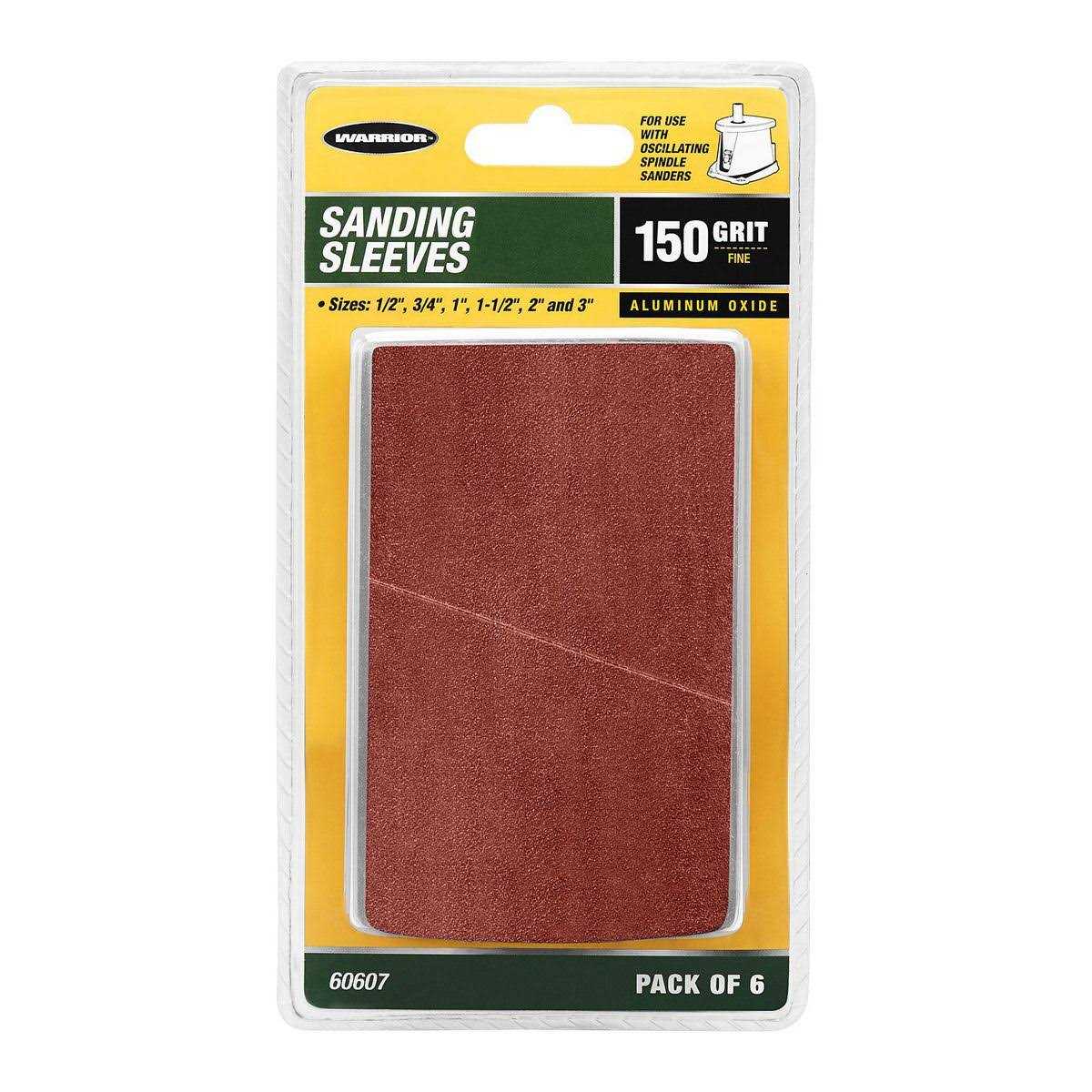 Warrior 150 Grit Sanding Sleeves - Cheap Fitting