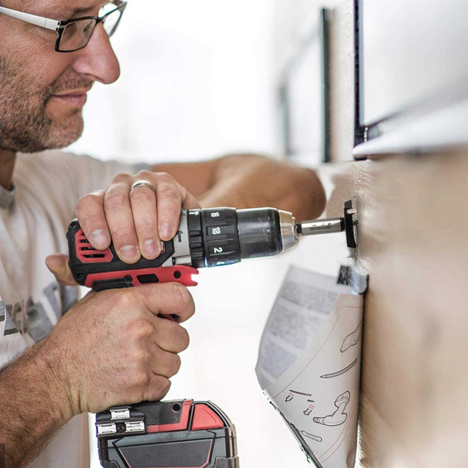 KOWOOD Forstner Bit Set Wood Drilling w/Carbide Tipped - Cheap Fitting