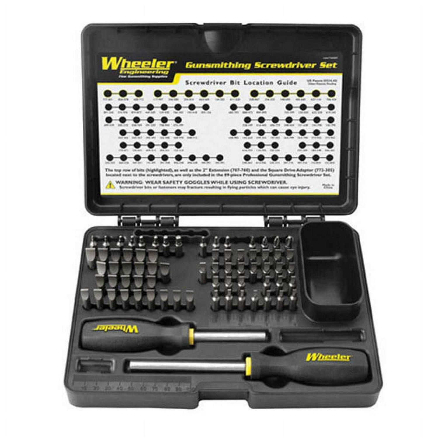 Wheeler 72-Piece Professional Gunsmith Screwdriver Set - Cheap Fitting