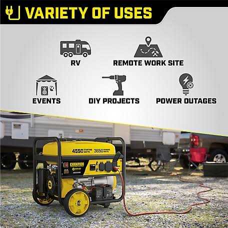 Champion 200971 3650 Watt Electric Start Portable Generator w/ RV Outlet & Wireless Remote - Cheap Fitting