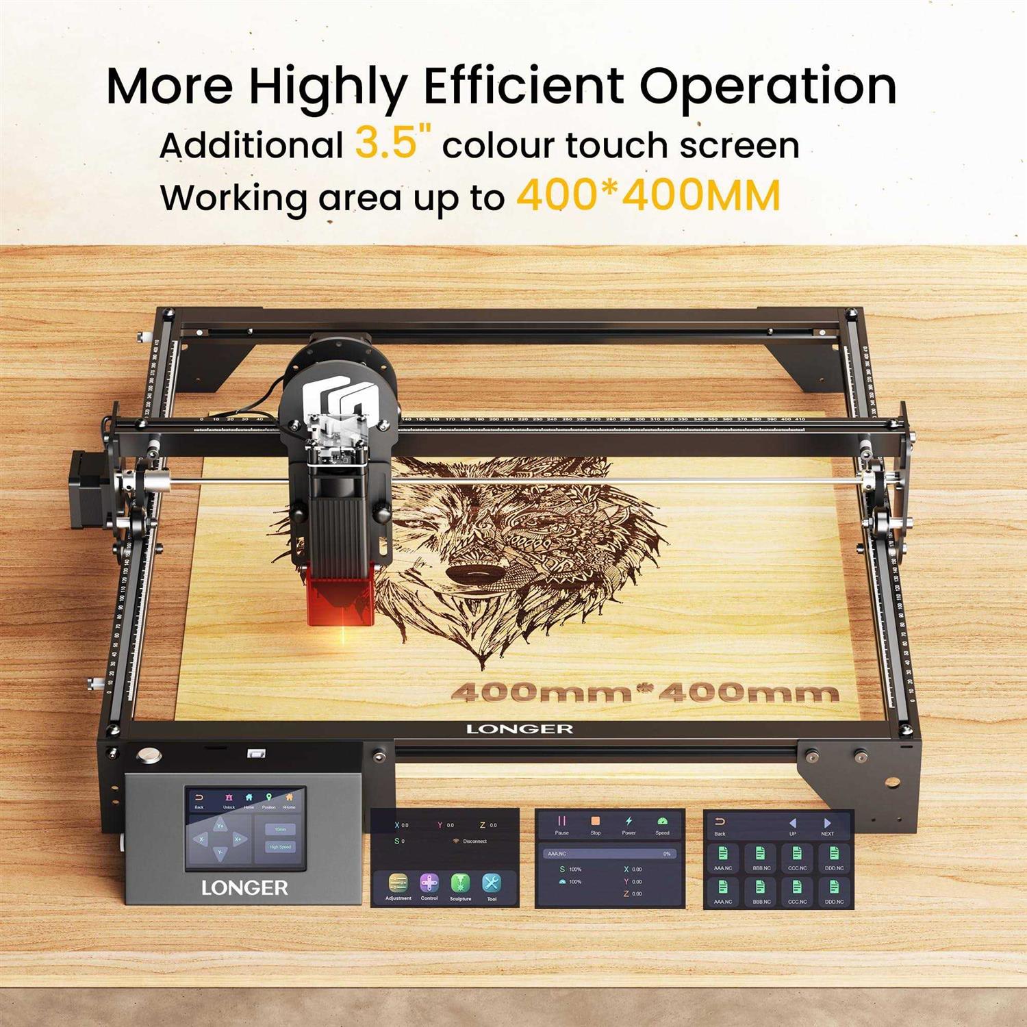 Longer Ray5 Laser Engraver Machine Laser Cutter Engraving CNC Machine 5W Laser Engraver with 0.08 * 0.08 Compressed Spot - Cheap Fitting
