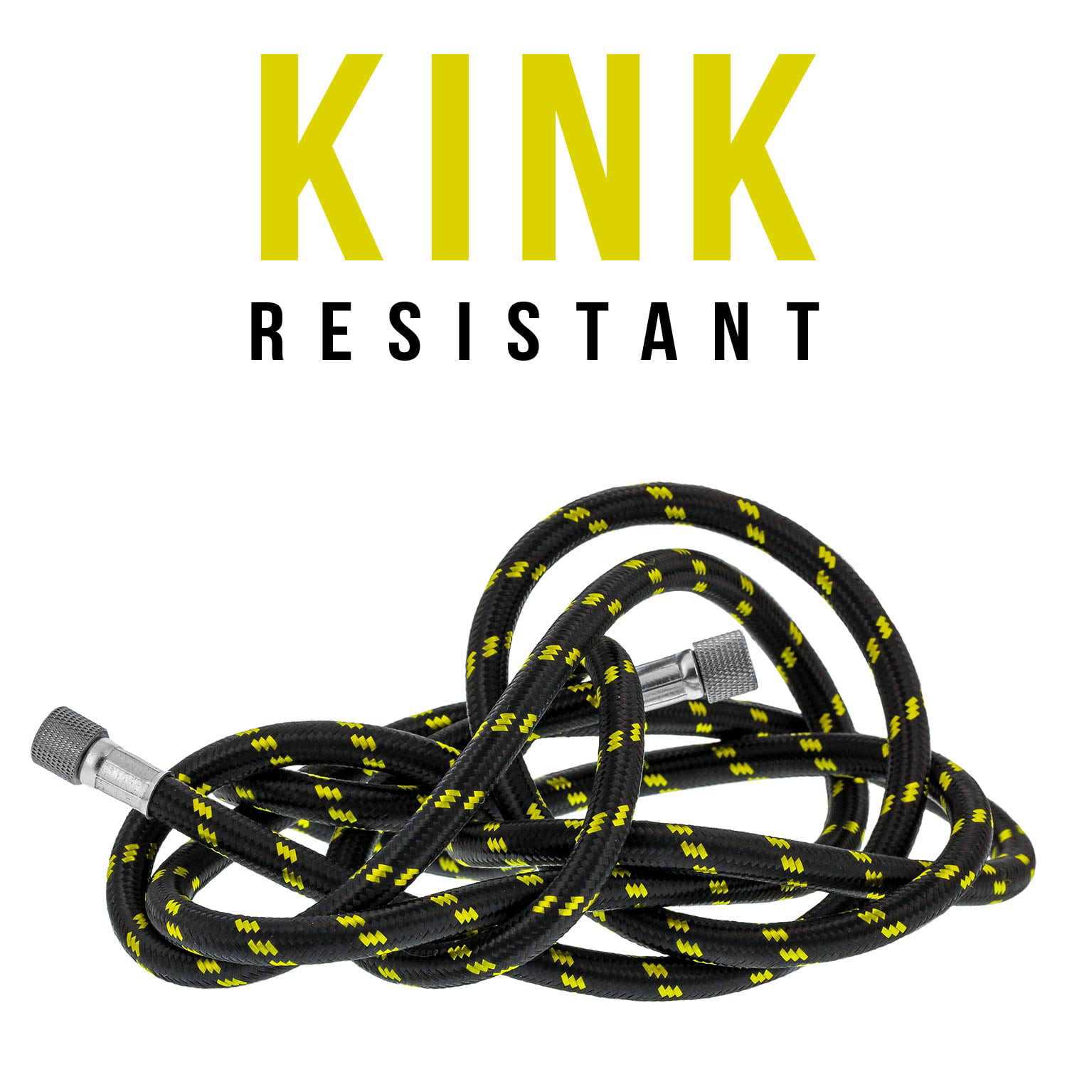 Master Airbrush Premium 6 Foot Nylon Braided Airbrush Hose with 1/8 BSP Size Fittings plus a 1/4 BSP Female to 1/8 BSP Male Fitting Conversion - Cheap Fitting