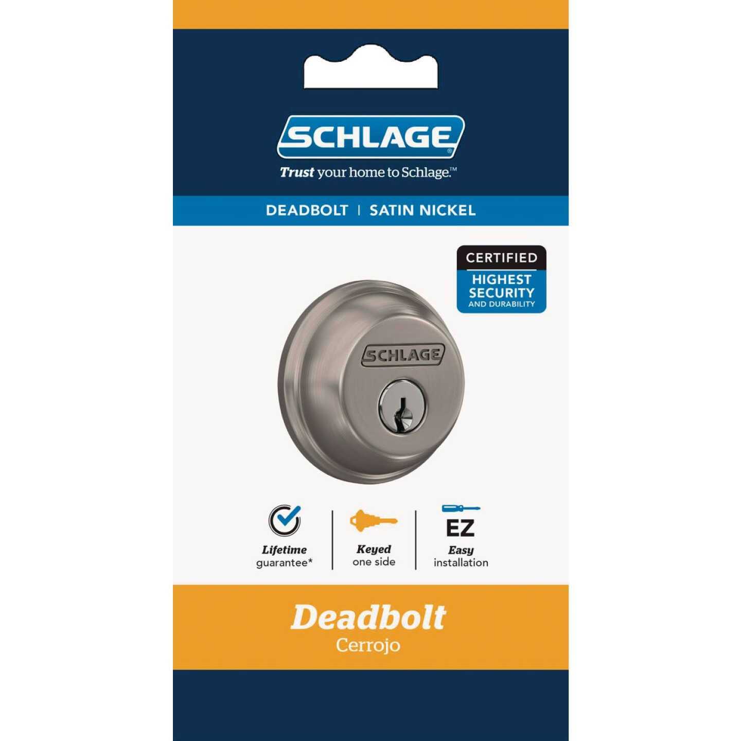 Schlage Single Cylinder Deadbolt - Cheap Fitting