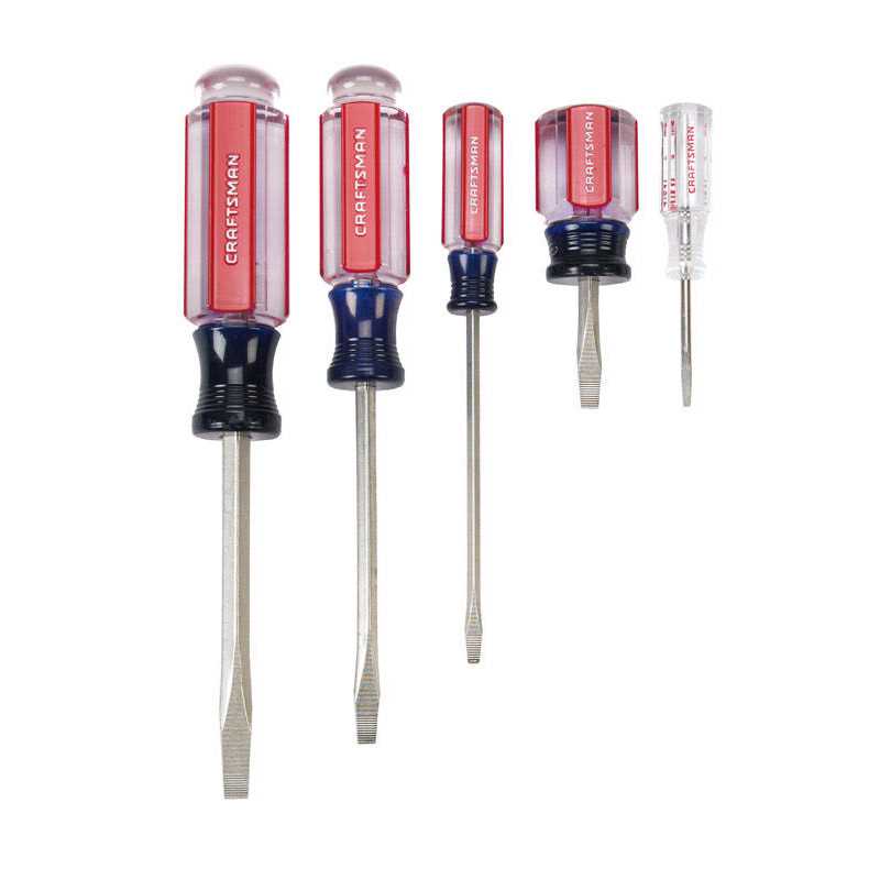 Craftsman Slotted Screwdriver Set 5 pc - Cheap Fitting