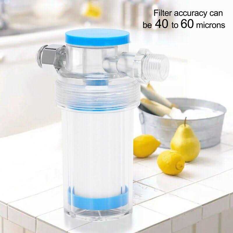 Household to Impurity Rust Sediment Washing Machine Water Heater Shower Shower Water Filter Front Tap Water Purifier, Size: One size, Blue I226485 - Cheap Fitting