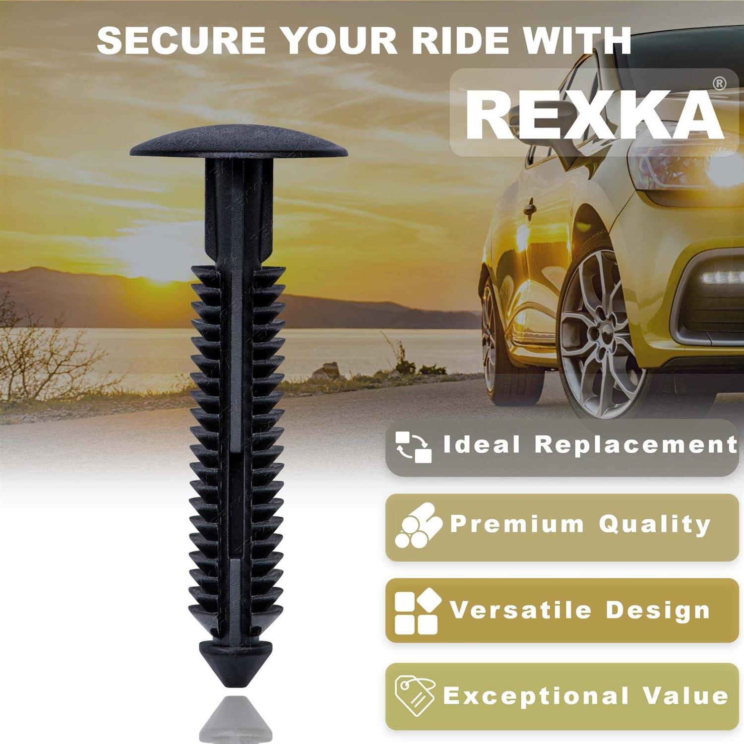 Rexka Rocker Moulding Retainer Clips Compatible with Ford W710532-s300 Mustang 05-12 Transit - Cheap Fitting