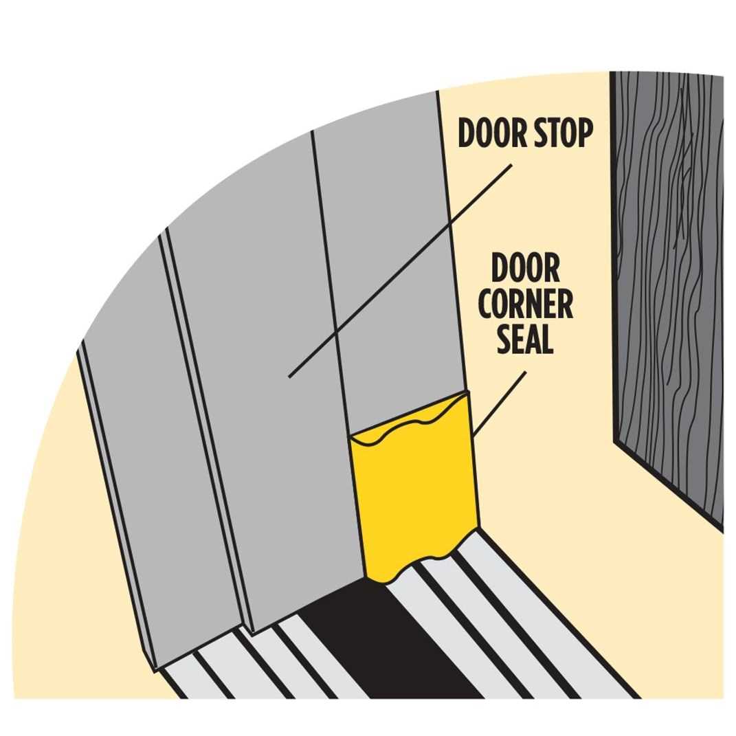 M-D Brown Corner Weatherseals 2-Count 51501 - Cheap Fitting