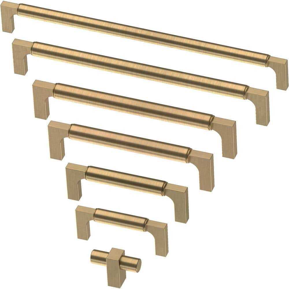 Liberty Artesia 11-5/16 in. Center-to-Center Champagne Bronze Drawer Pull - Cheap Fitting