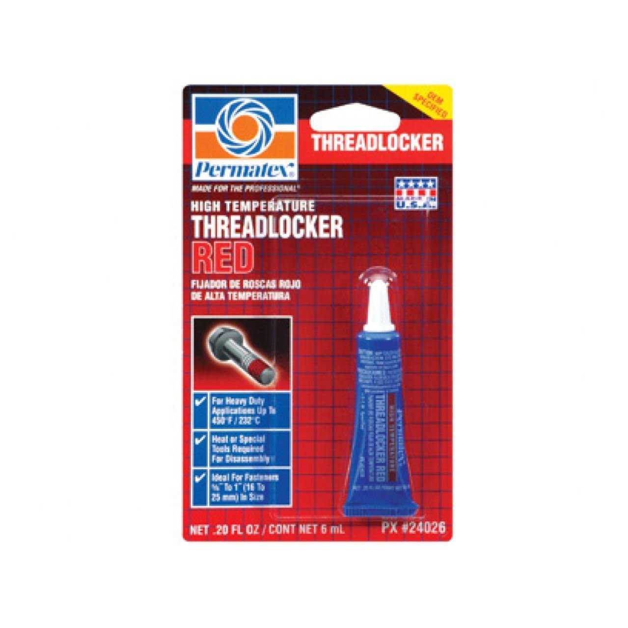 Permatex Red Threadlocker 27200 - Cheap Fitting