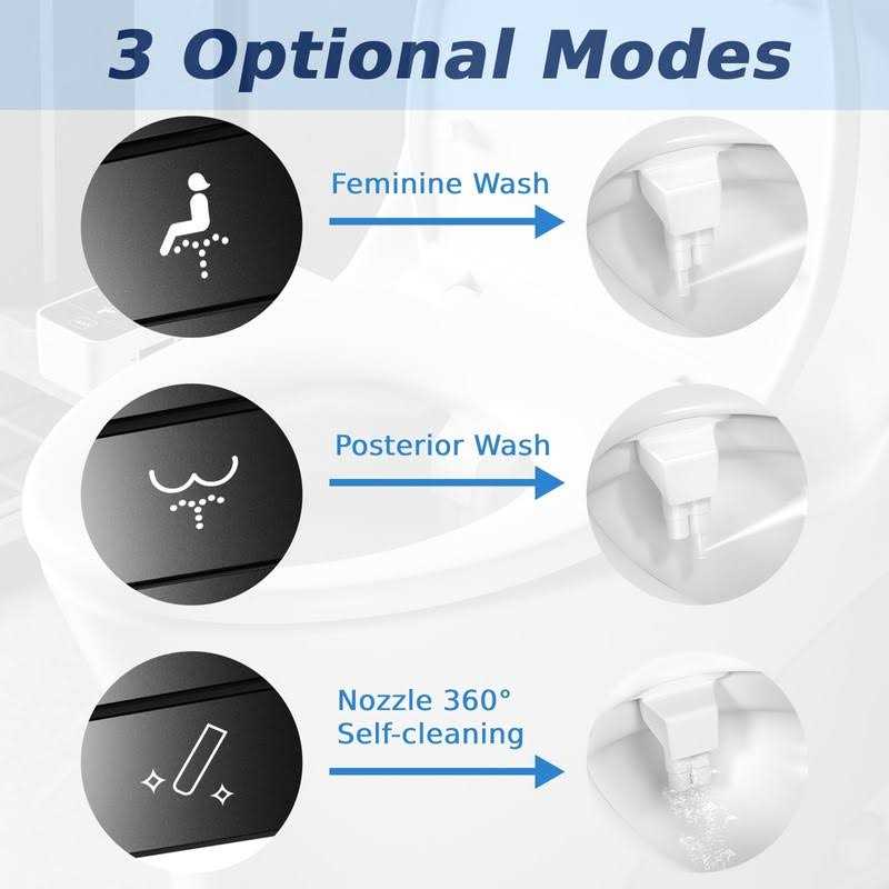 SAMSICHI Bidet Attachment for Toilet Retractable Self Cleaning Cold Water Bidets for Existing Toilets - Cheap Fitting