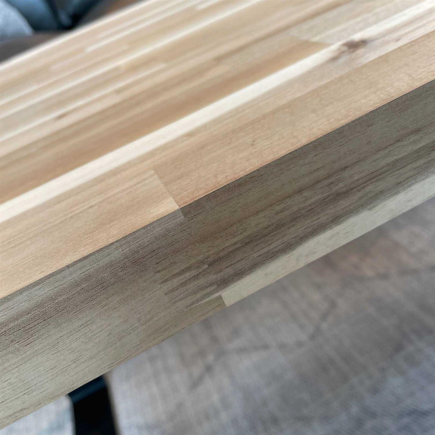 Sparrow Peak Acacia 30-in x 1.5-in Natural Color Straight Butcher Block Acacia Countertop 1530FJACARAW - Cheap Fitting