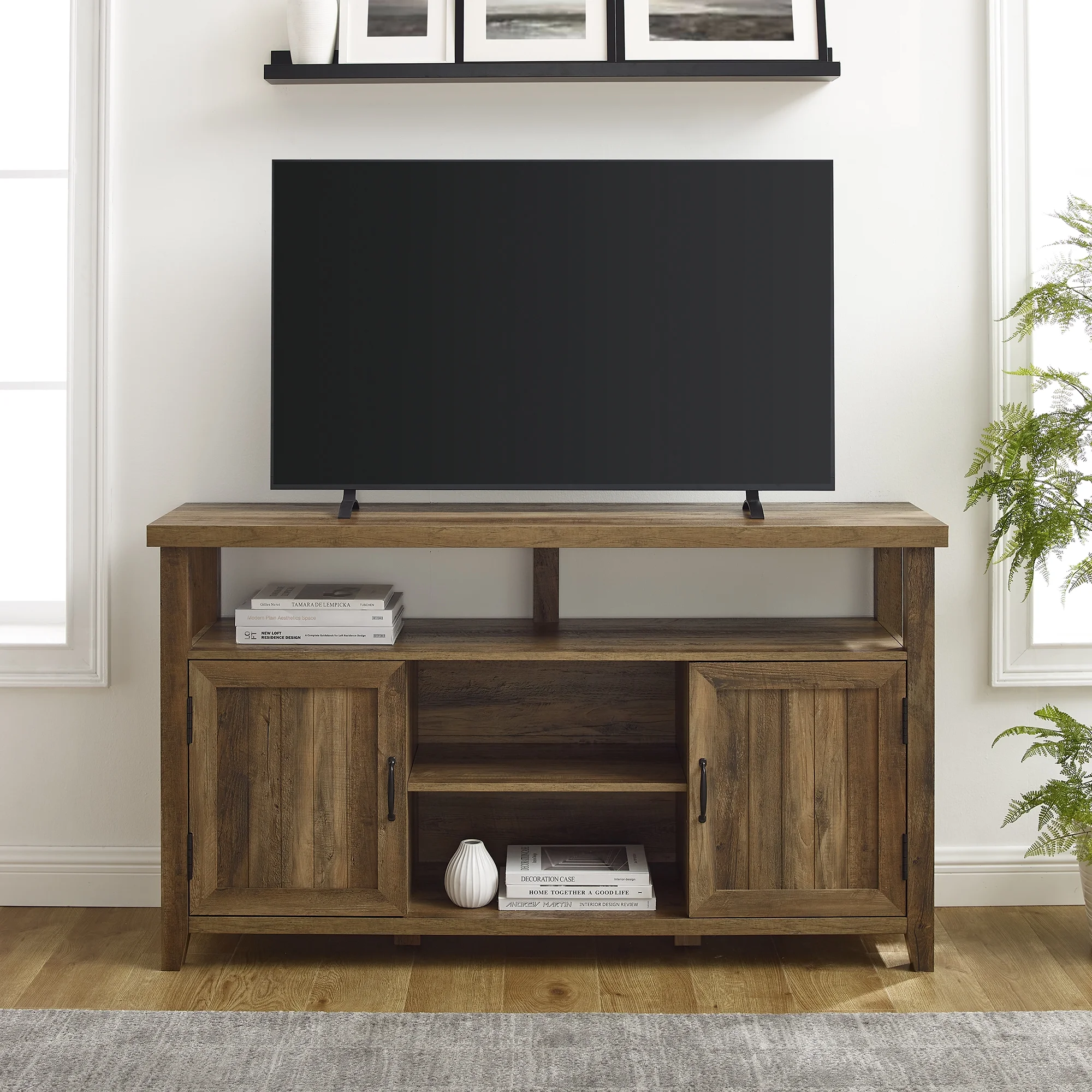 Manor Park Farmhouse Tall TV Stand for TVs up to 65