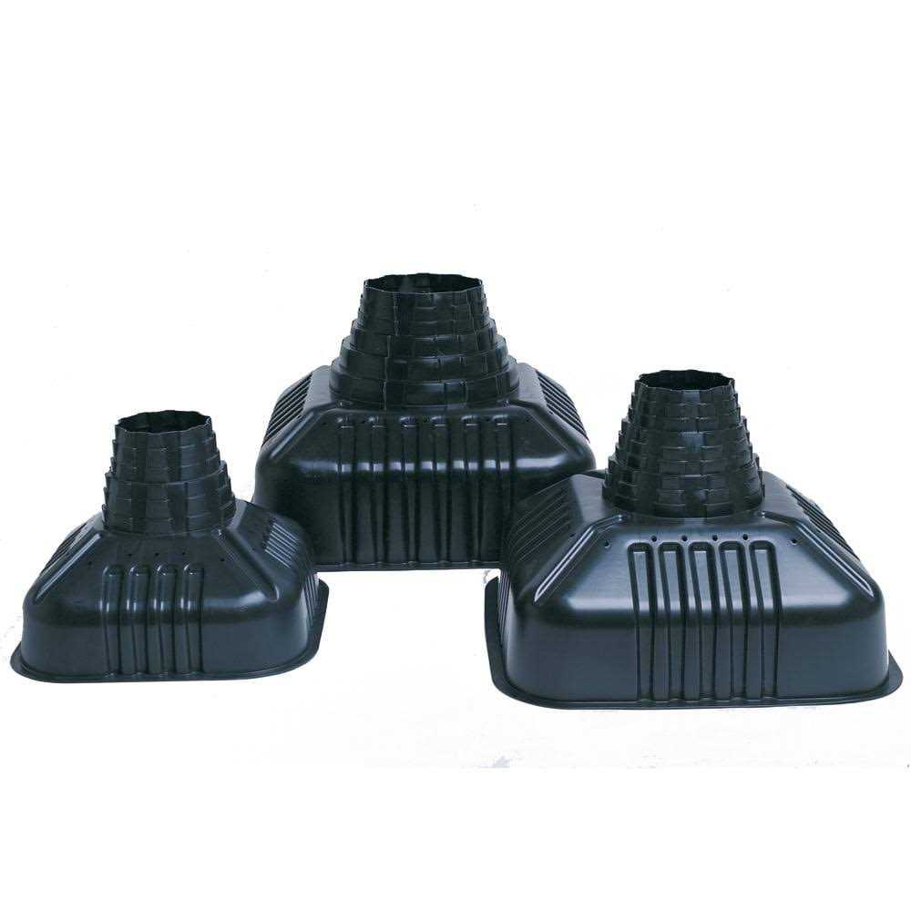 SQUARE FOOT 28 in. X. 20 in. X 28 in. Plastic Concrete Footing Form - Cheap Fitting