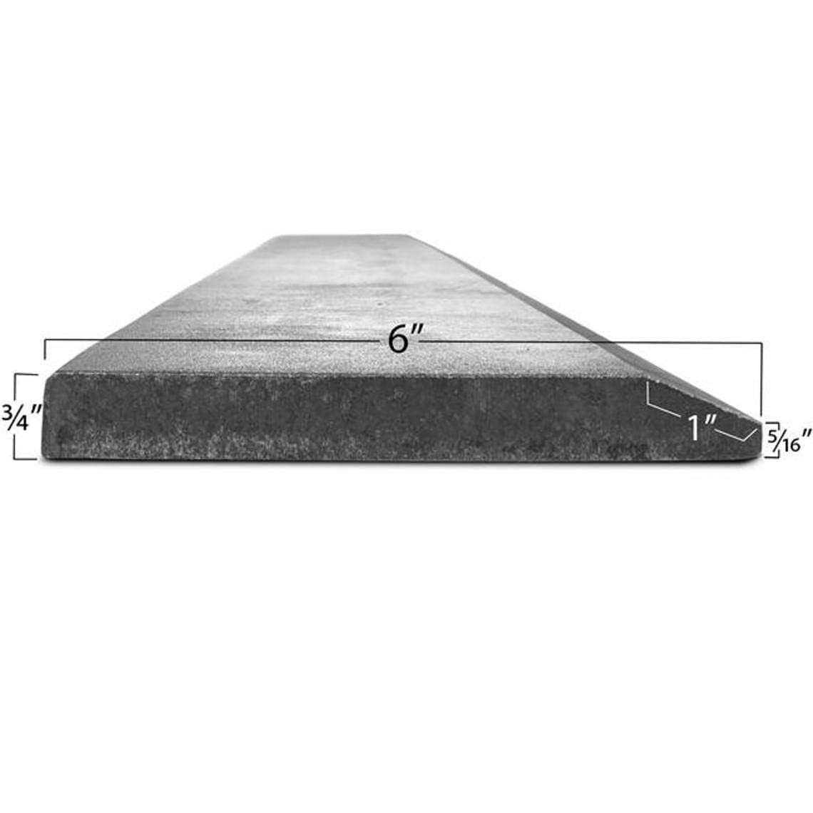 Titan Attachments Cutting Edge Bucket 1055 Carbon Steel Hardened Unpainted - Cheap Fitting