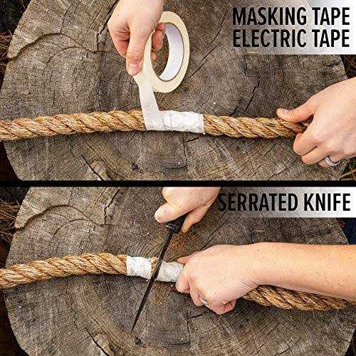 Twisted Manila Rope SGT Knots 3 Strand Natural Fiber Rope - Cheap Fitting