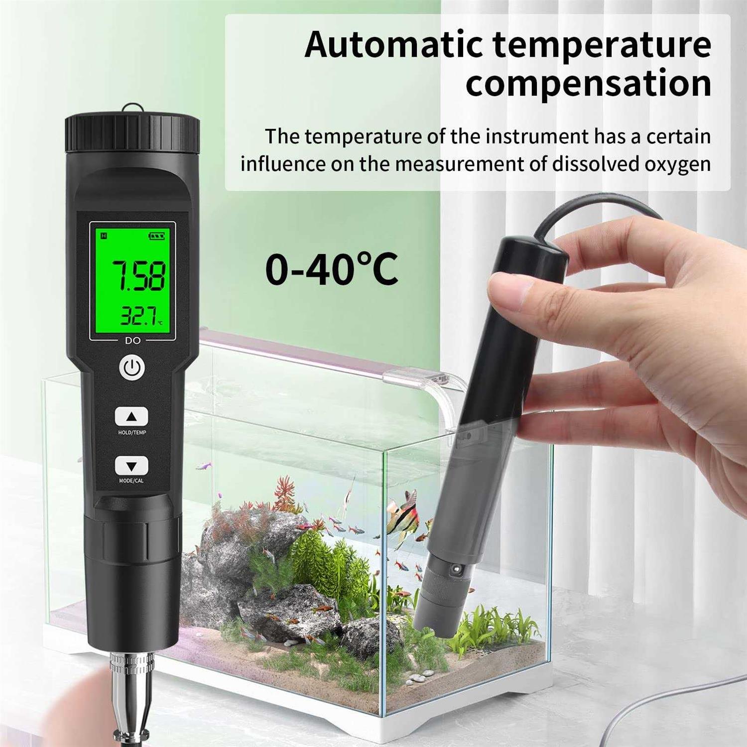 RCYAGO Dissolved Oxygen Meter with Electrode Filling Fluid - Cheap Fitting